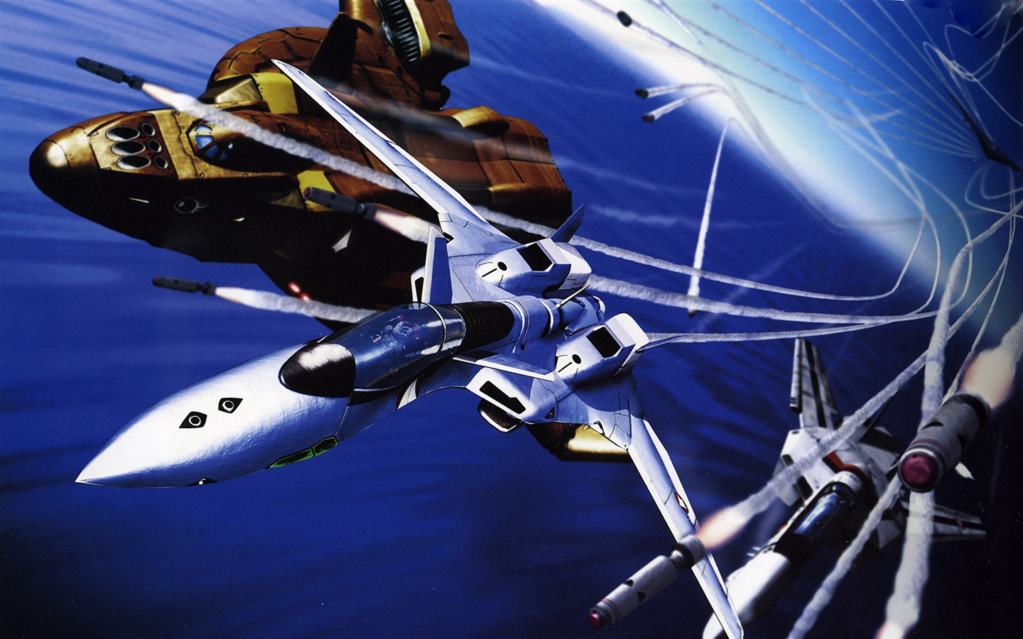 超时空要塞 战斗机壁纸(二)1 - 1440x900