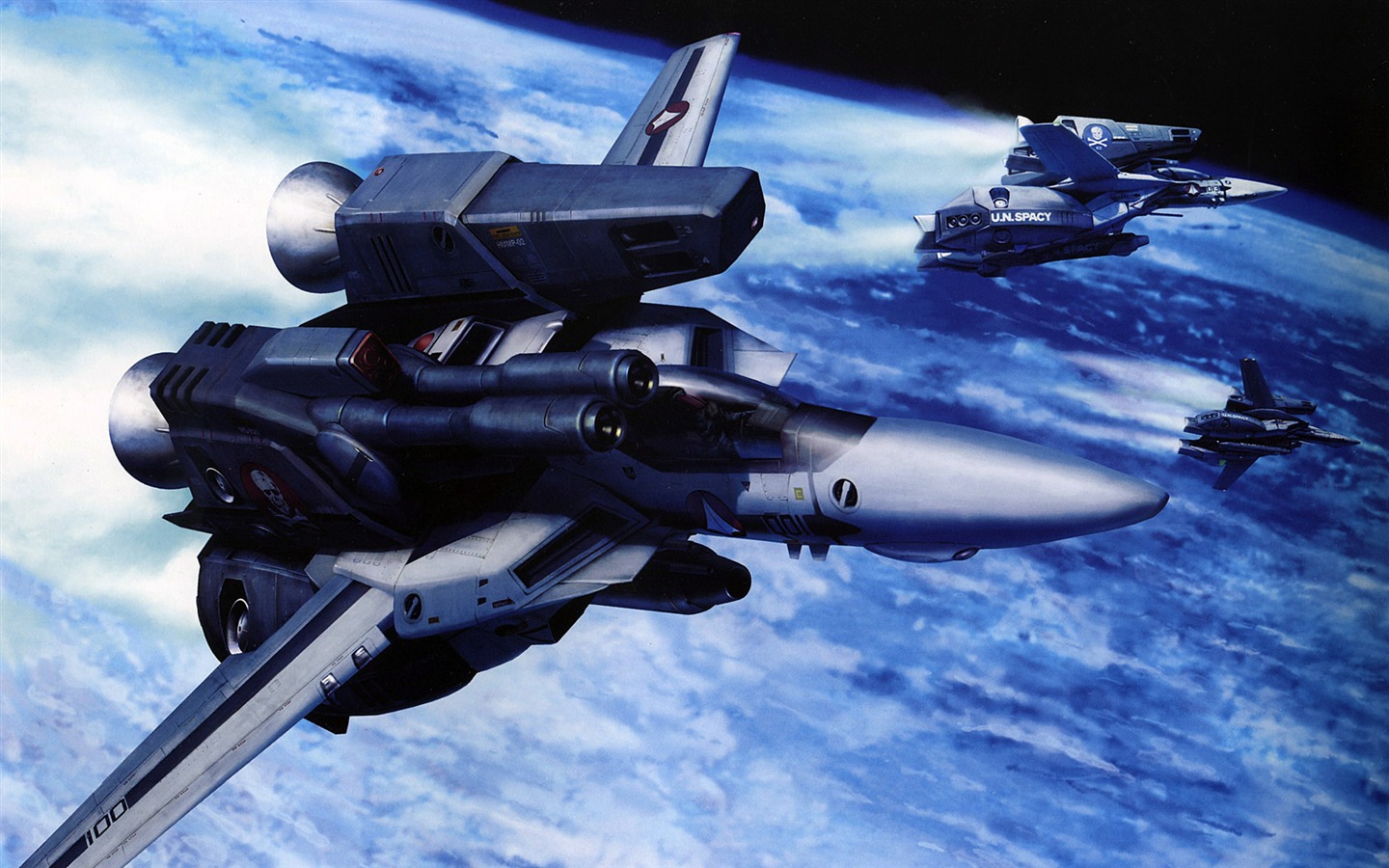 超时空要塞 战斗机壁纸(二)3 - 1440x900