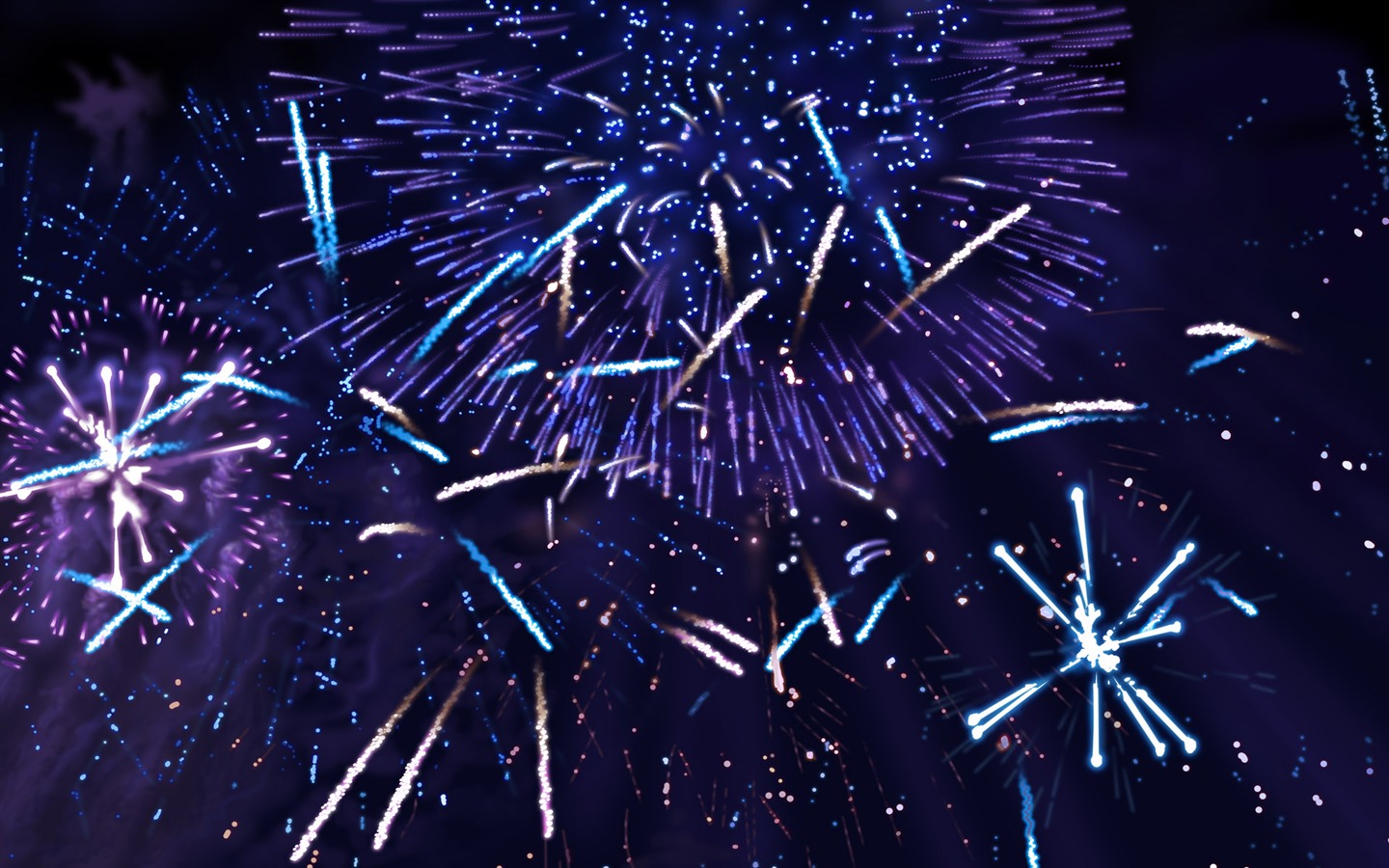 Colorful fireworks HD wallpaper #9 - 1440x900