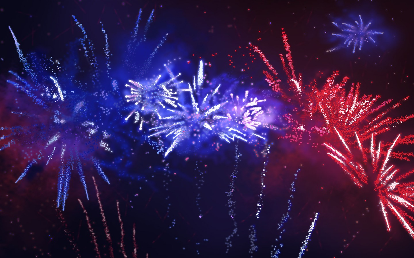 Colorful fireworks HD wallpaper #12 - 1440x900