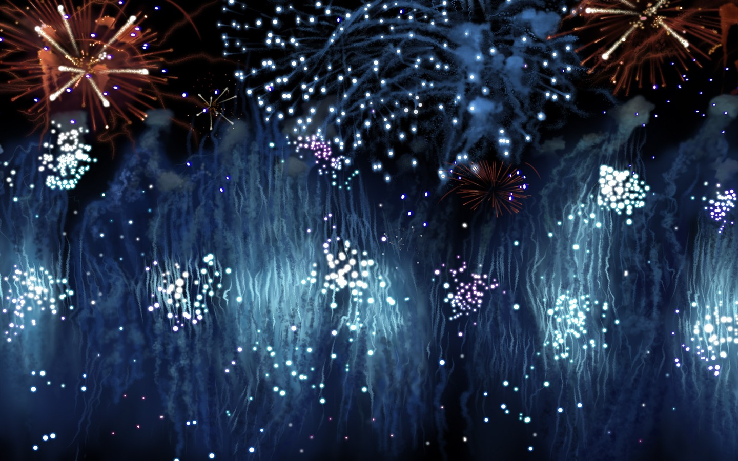 Colorful fireworks HD wallpaper #19 - 1440x900
