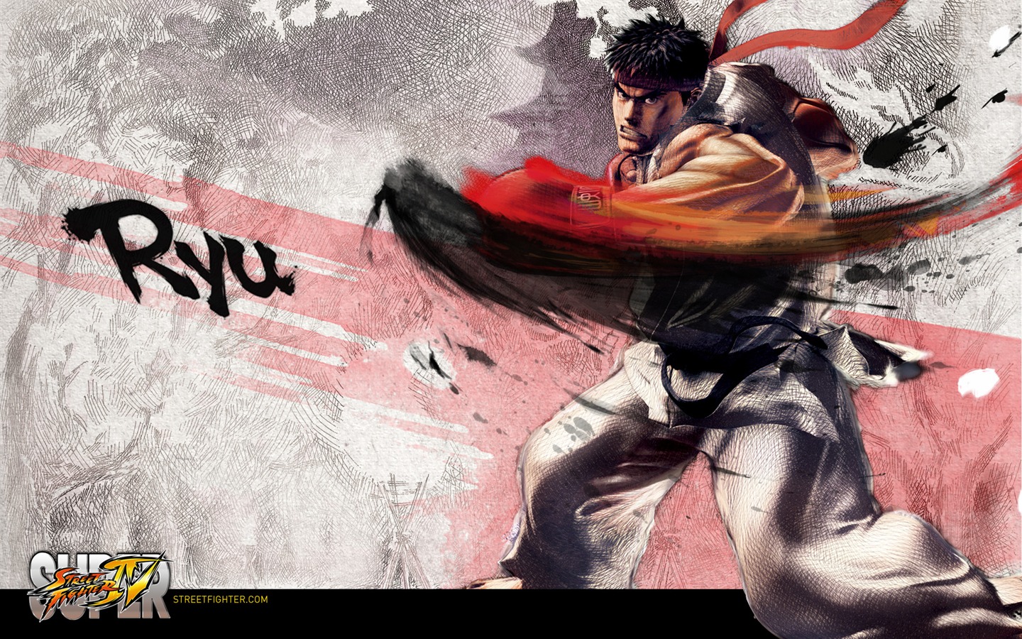 Super Street Fighter 4 fonds d'écran d'encre style chinois #17 - 1440x900