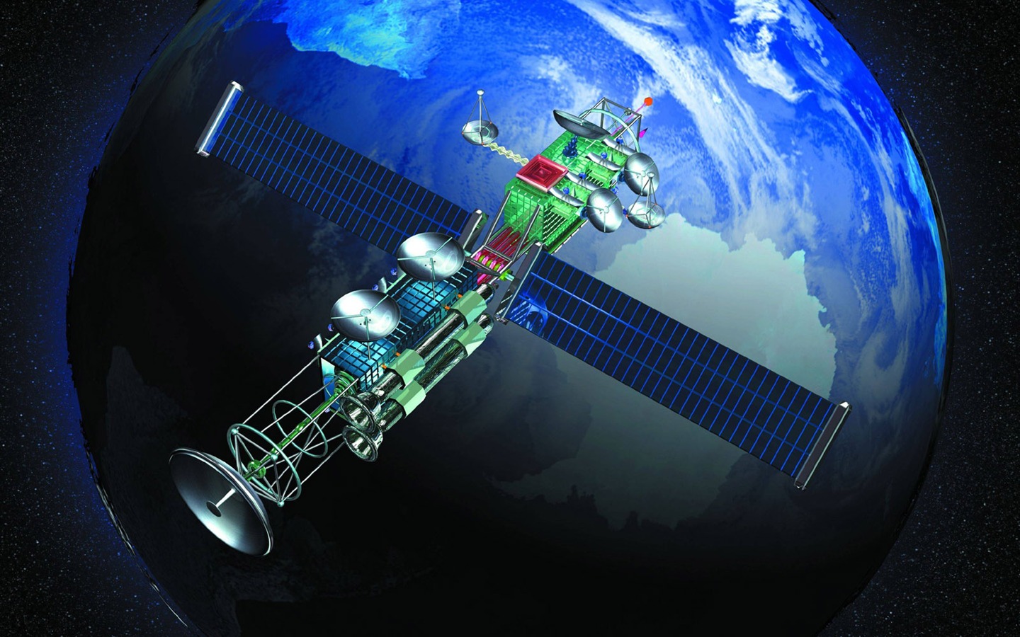 Satelliten-Kommunikations-Tapete (2) #4 - 1440x900