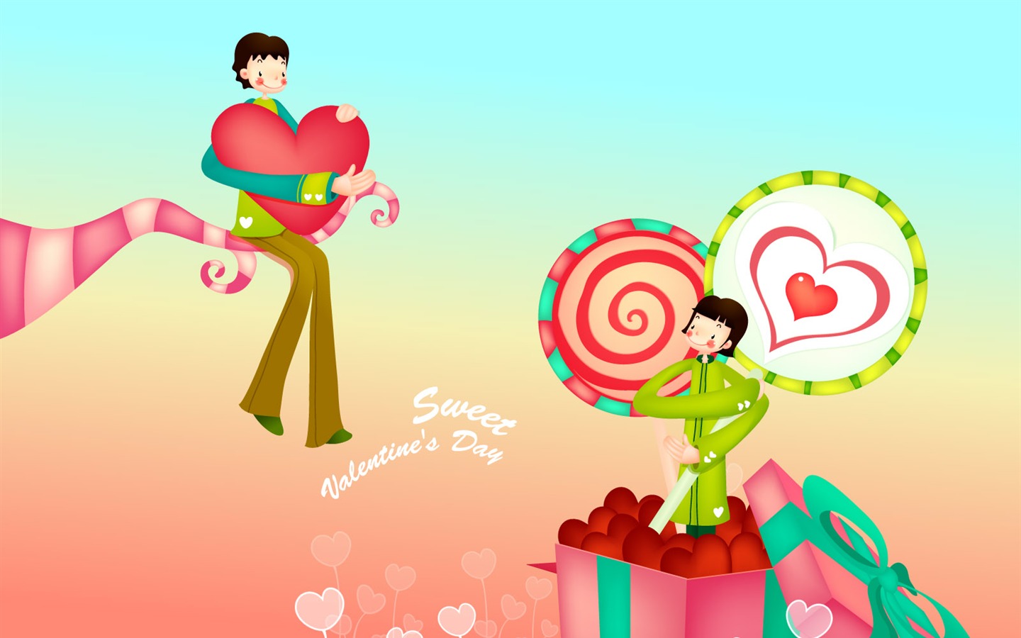 Valentine's Day vectoriales #16 - 1440x900