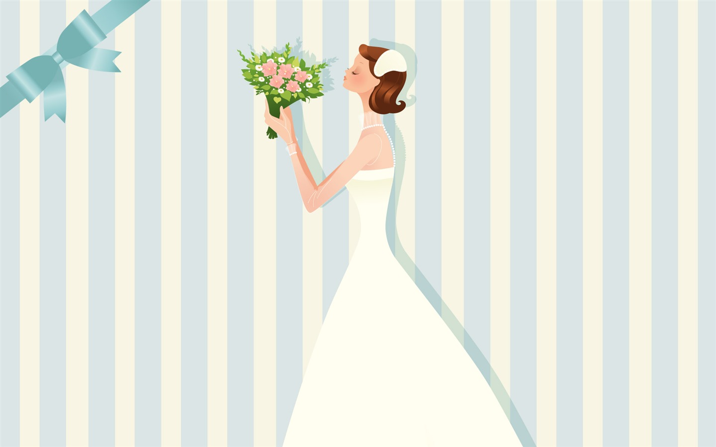 ベクトルの壁紙の結婚式の花嫁 (1) #9 - 1440x900