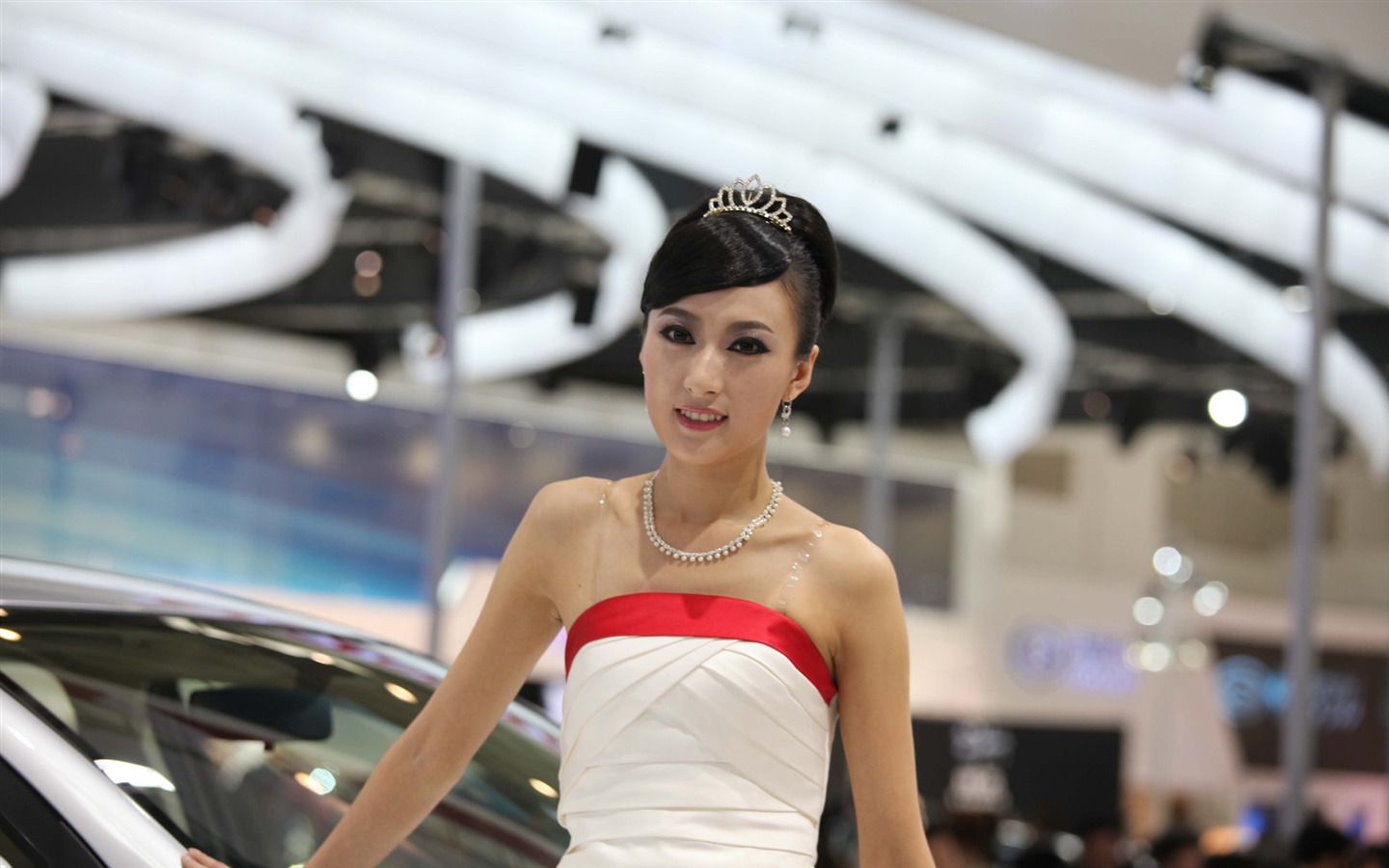 2010 v Pekingu Mezinárodním autosalonu krása (1) (vítr honí mraky práce) #27 - 1440x900