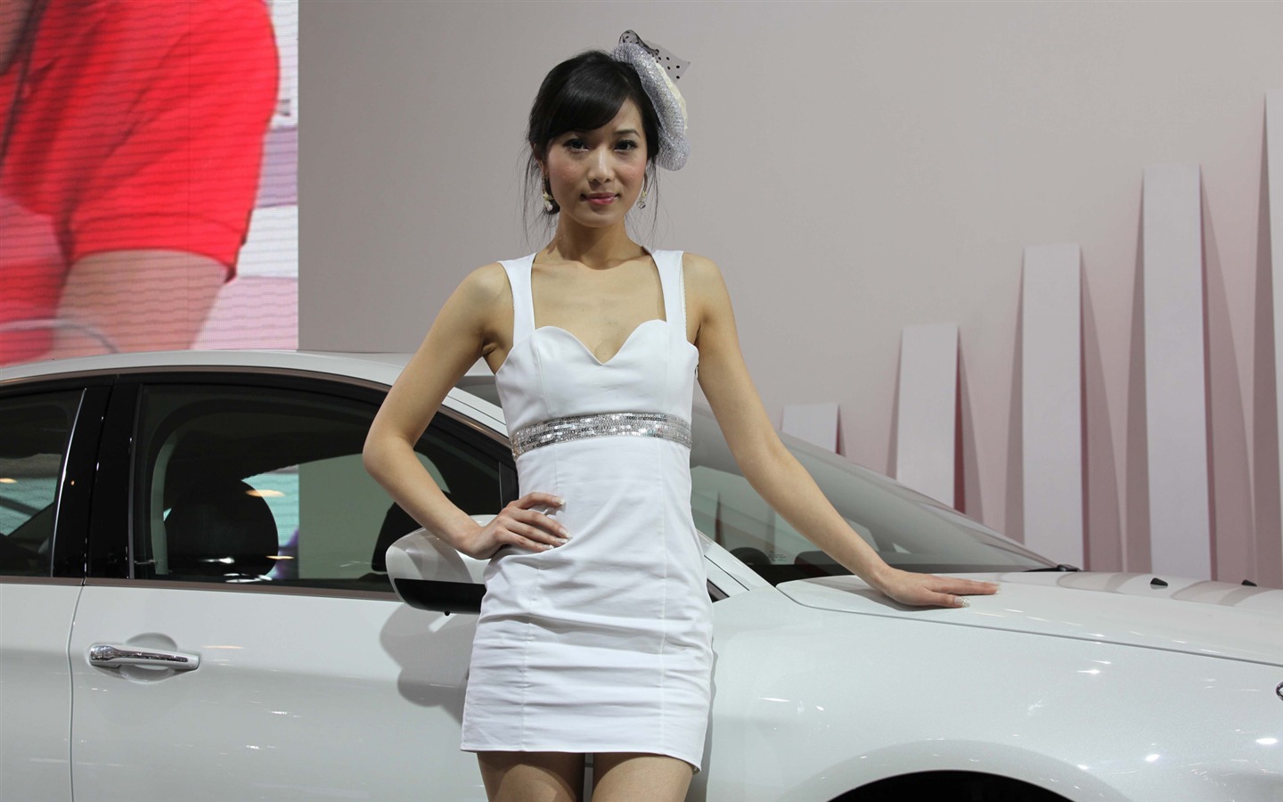2010 v Pekingu Mezinárodním autosalonu krása (2) (vítr honí mraky práce) #33 - 1440x900
