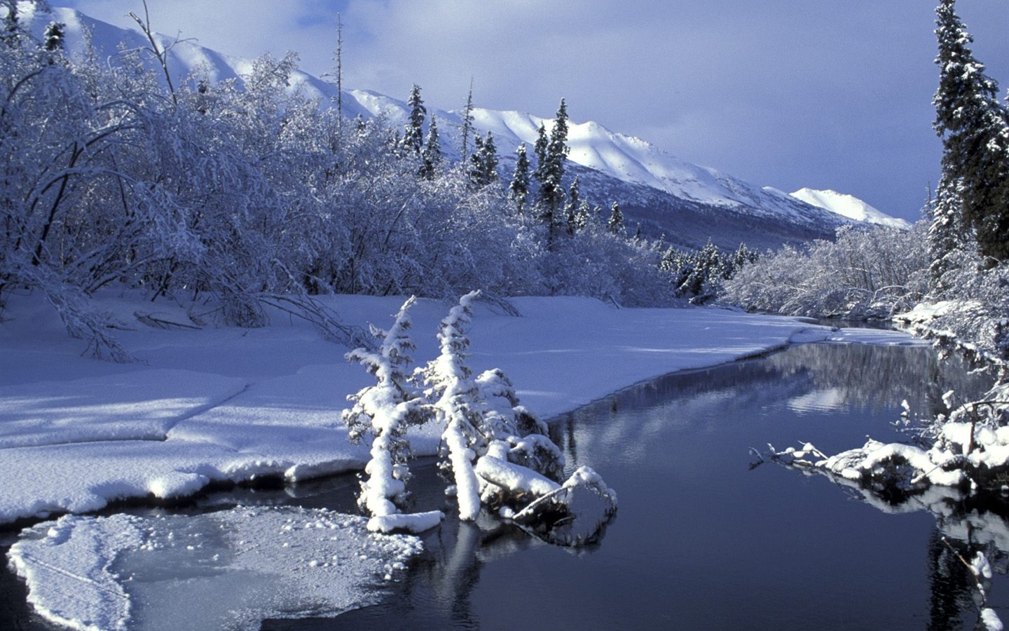Invierno Nieve fondo de pantalla (2) #7 - 1440x900