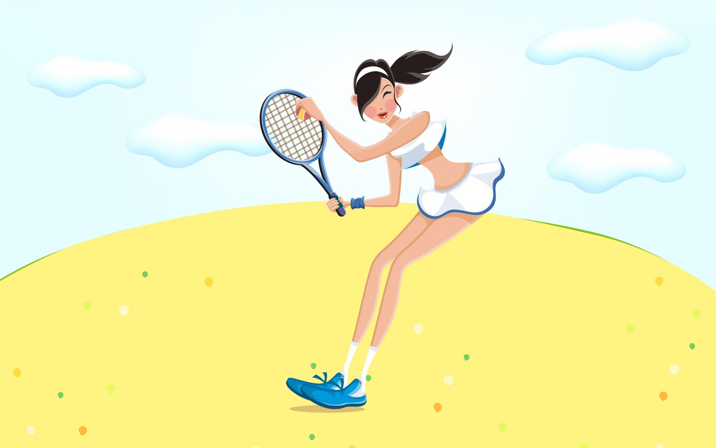Women's leisure sports vector #13 - 1440x900