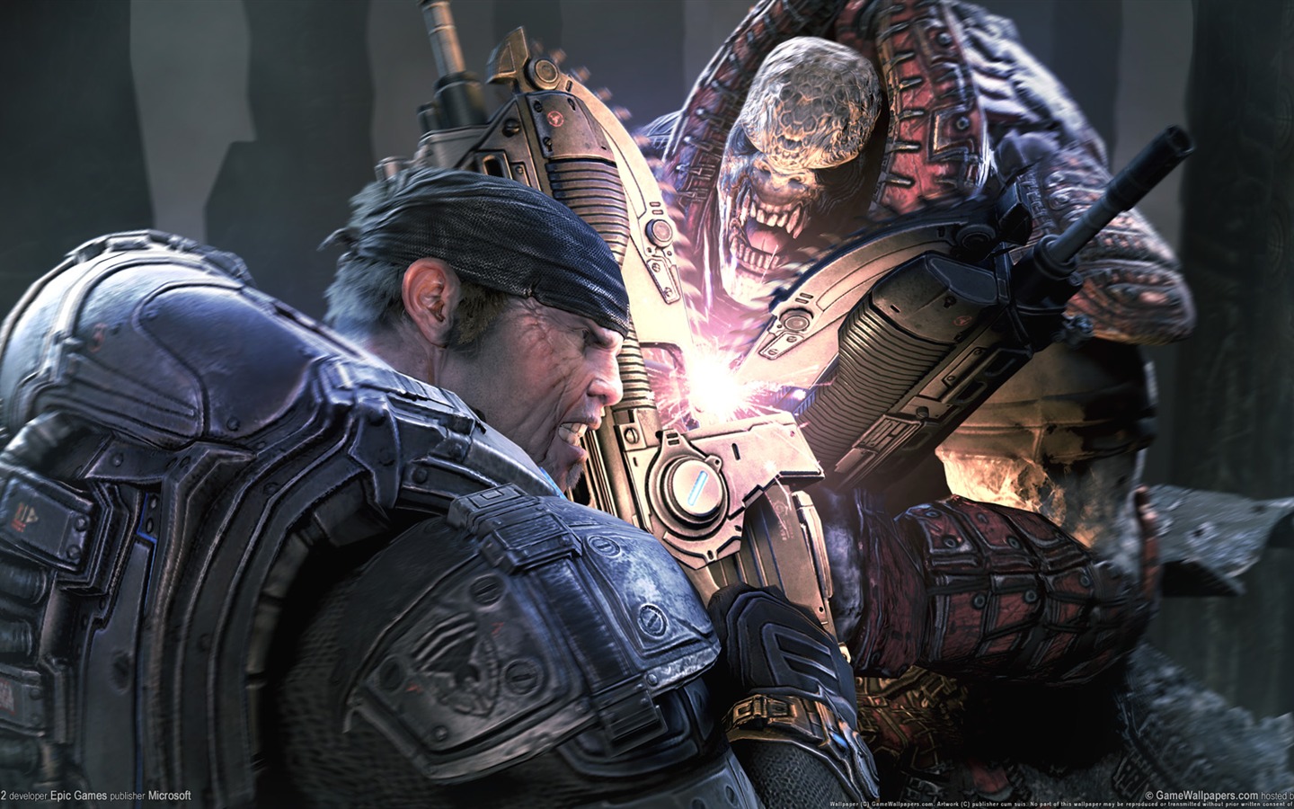 Gears Of War 2 HD tapet (1) #5 - 1440x900