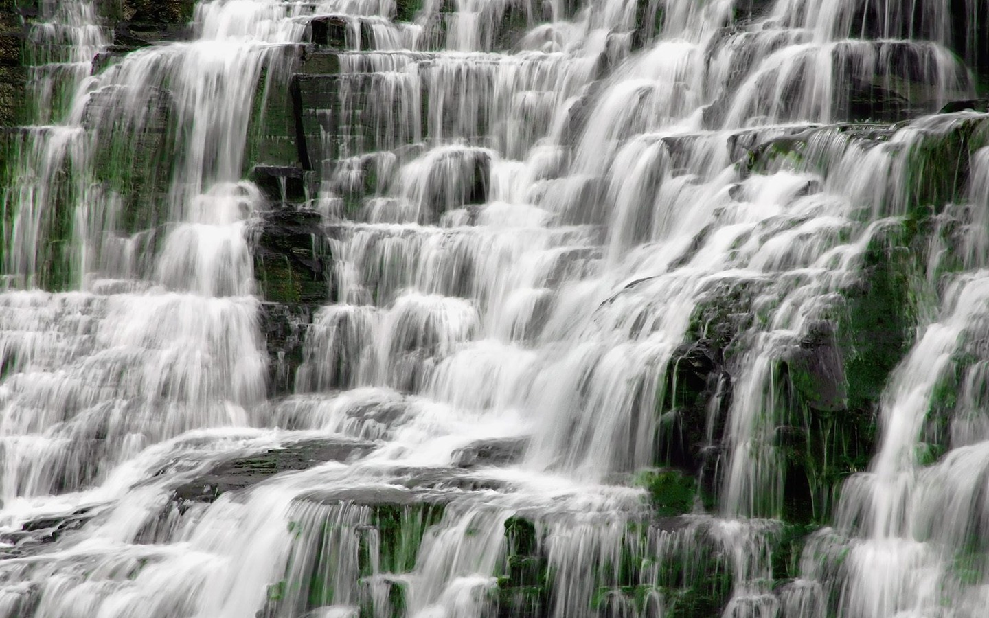 Waterfall streams wallpaper (6) #2 - 1440x900