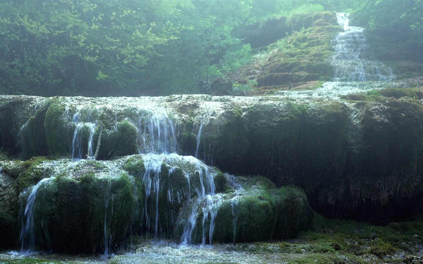 Waterfall streams wallpaper (7) #15 - 1440x900