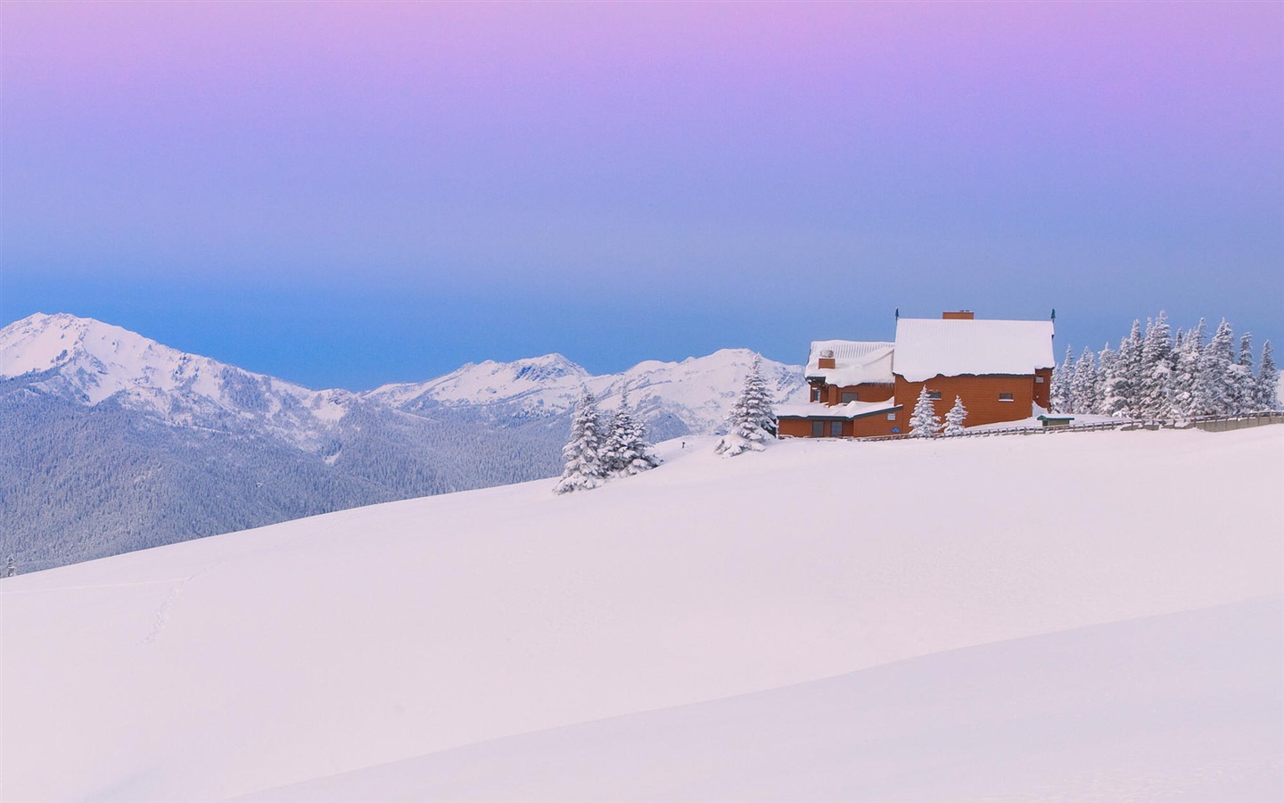 寬屏雪景 壁紙(一) #9 - 1440x900