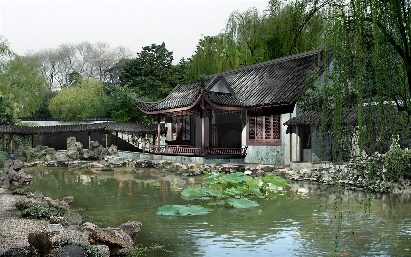 建筑园林效果 高清壁纸(三)10 - 1440x900