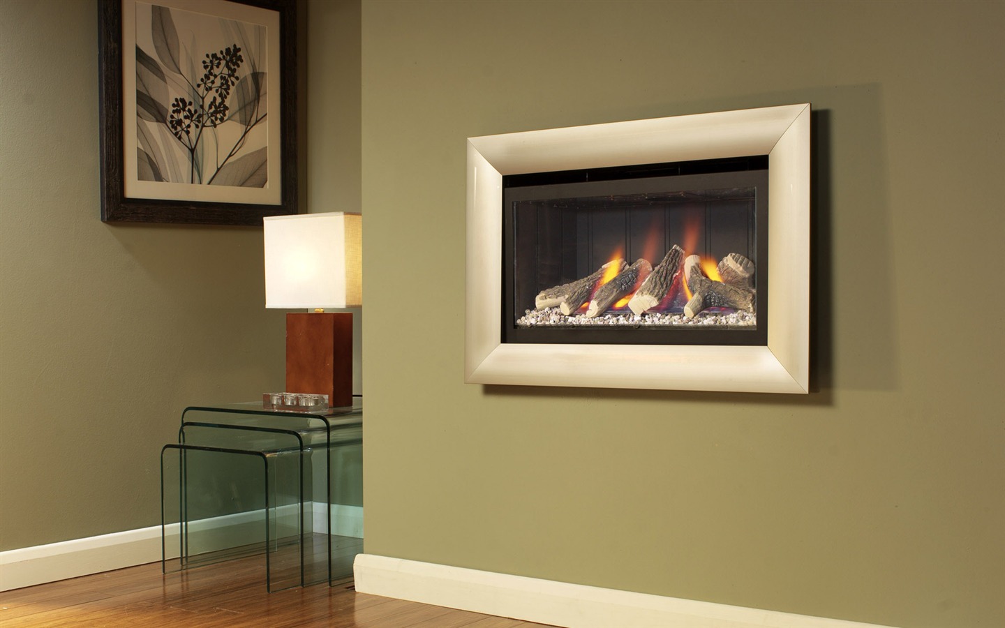 Western-style family fireplace wallpaper (2) #2 - 1440x900
