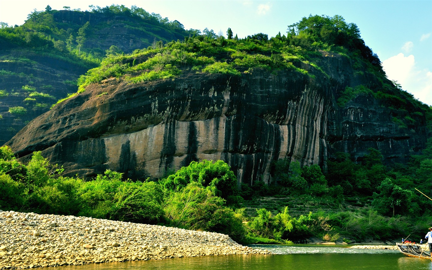 Wuyi jiuqu scenery (photo Works of change) #9 - 1440x900