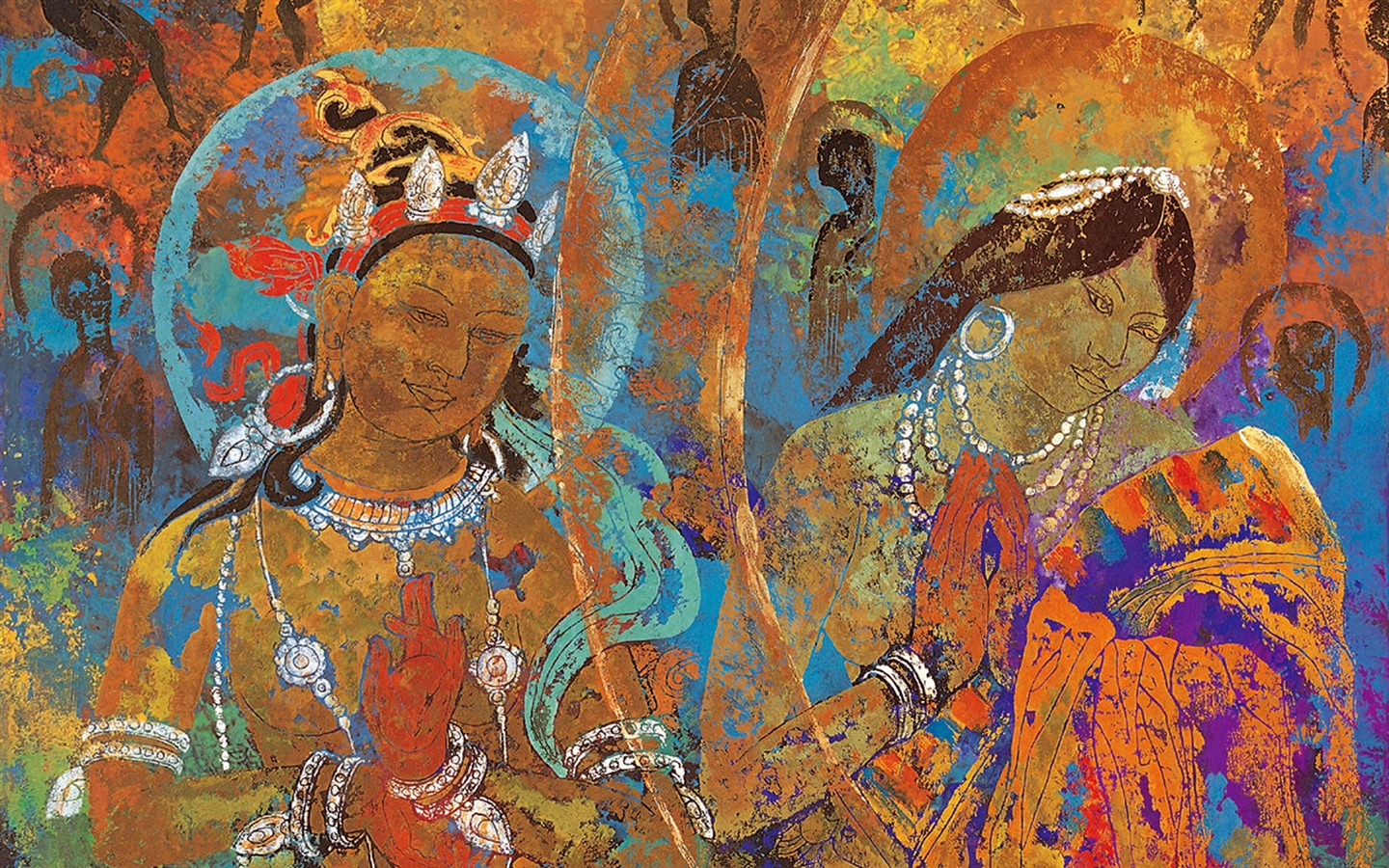 藏族祥巴版畫 壁紙(一) #11 - 1440x900