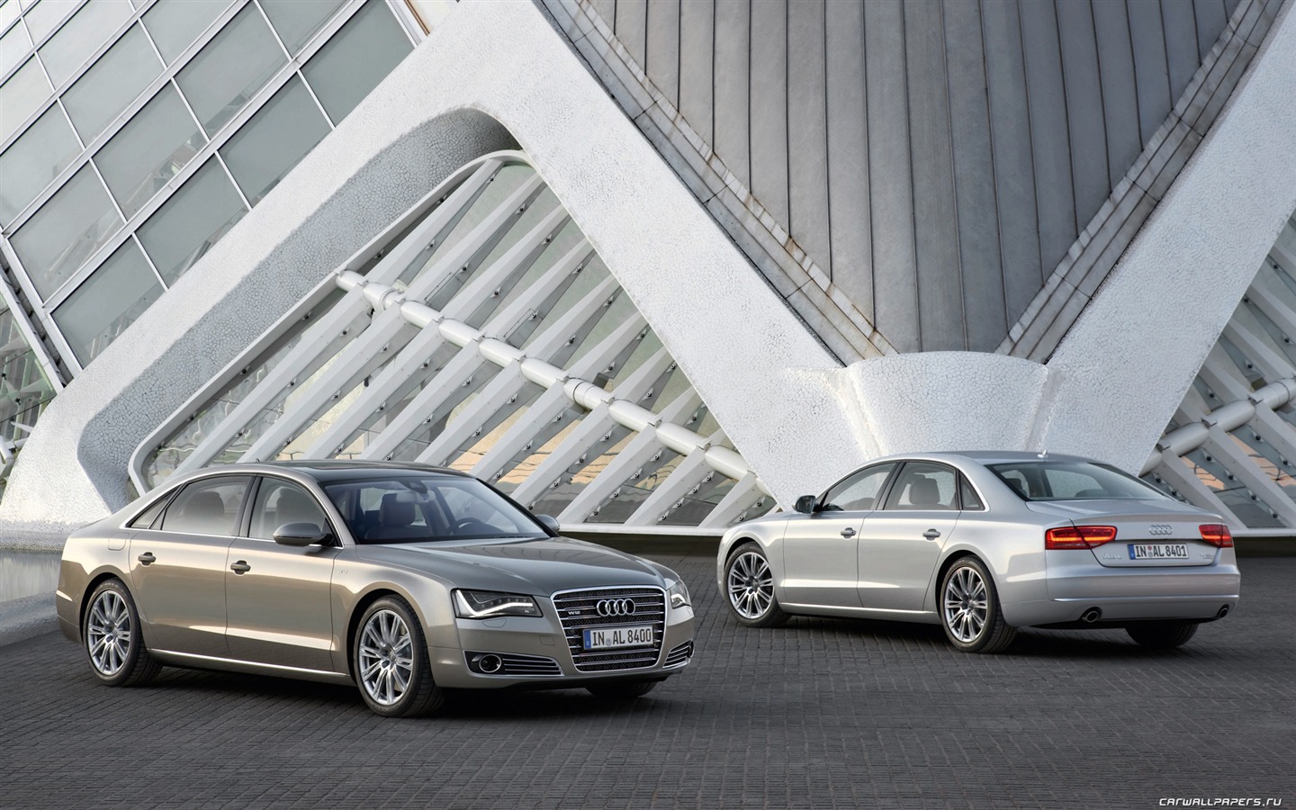 Audi A8 L W12 Quattro - 2010 HD tapetu #3 - 1440x900