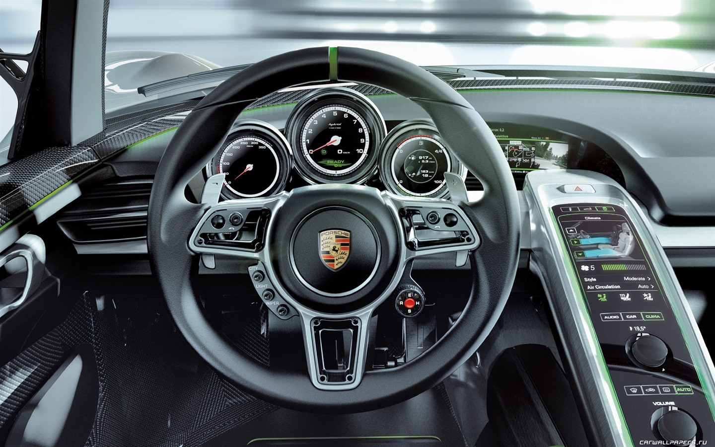 Концепт-кар Porsche 918 Spyder - 2010 обои HD #10 - 1440x900