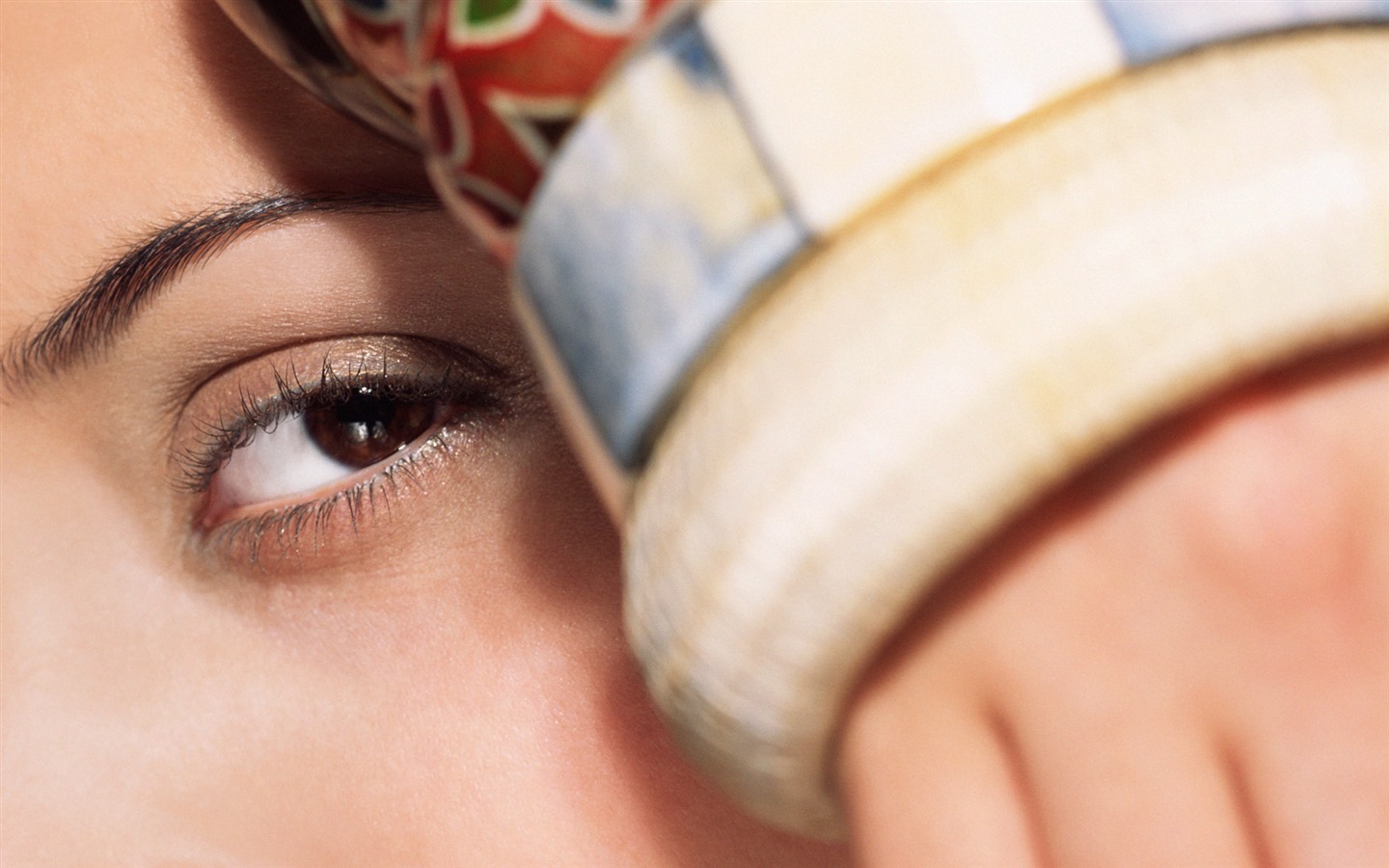 Ženy čelí close-up tapety (1) #18 - 1440x900