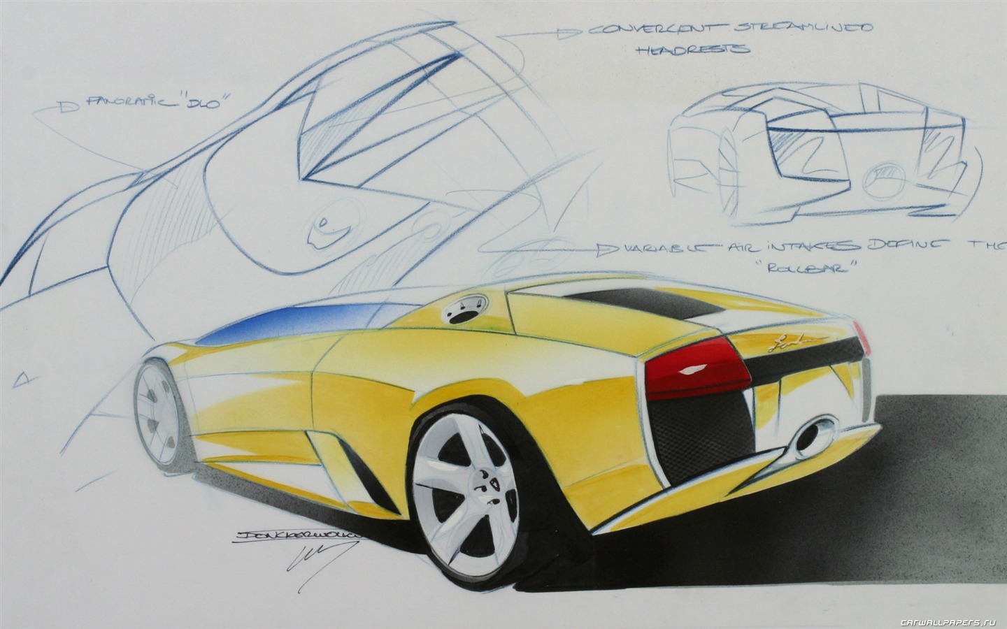 Lamborghini Murcielago Roadster - 2004 fonds d'écran HD #44 - 1440x900