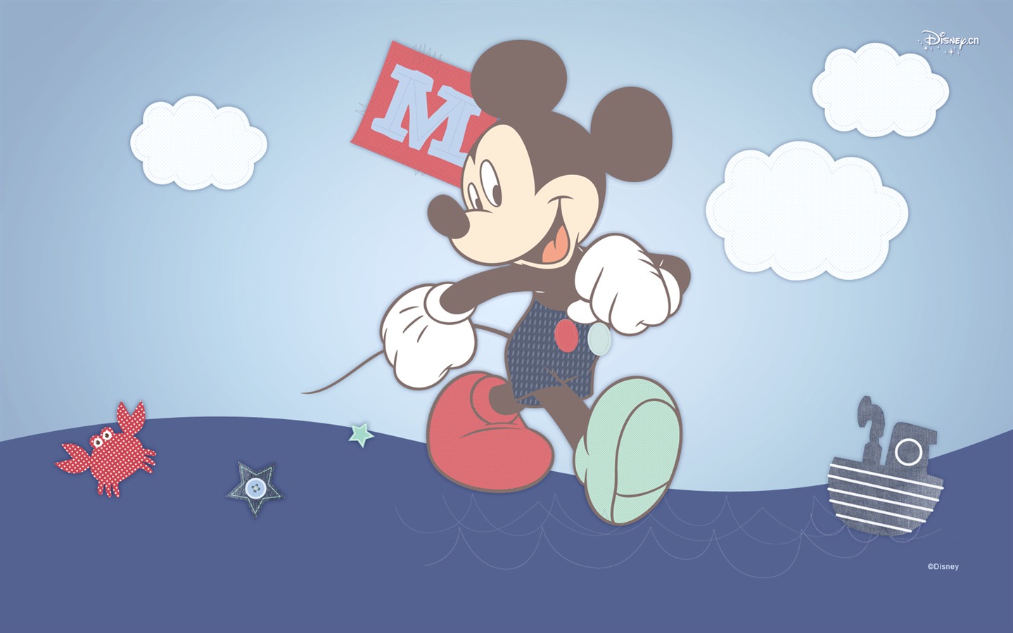 디즈니 만화 미키 배경 화면 (2) #4 - 1440x900