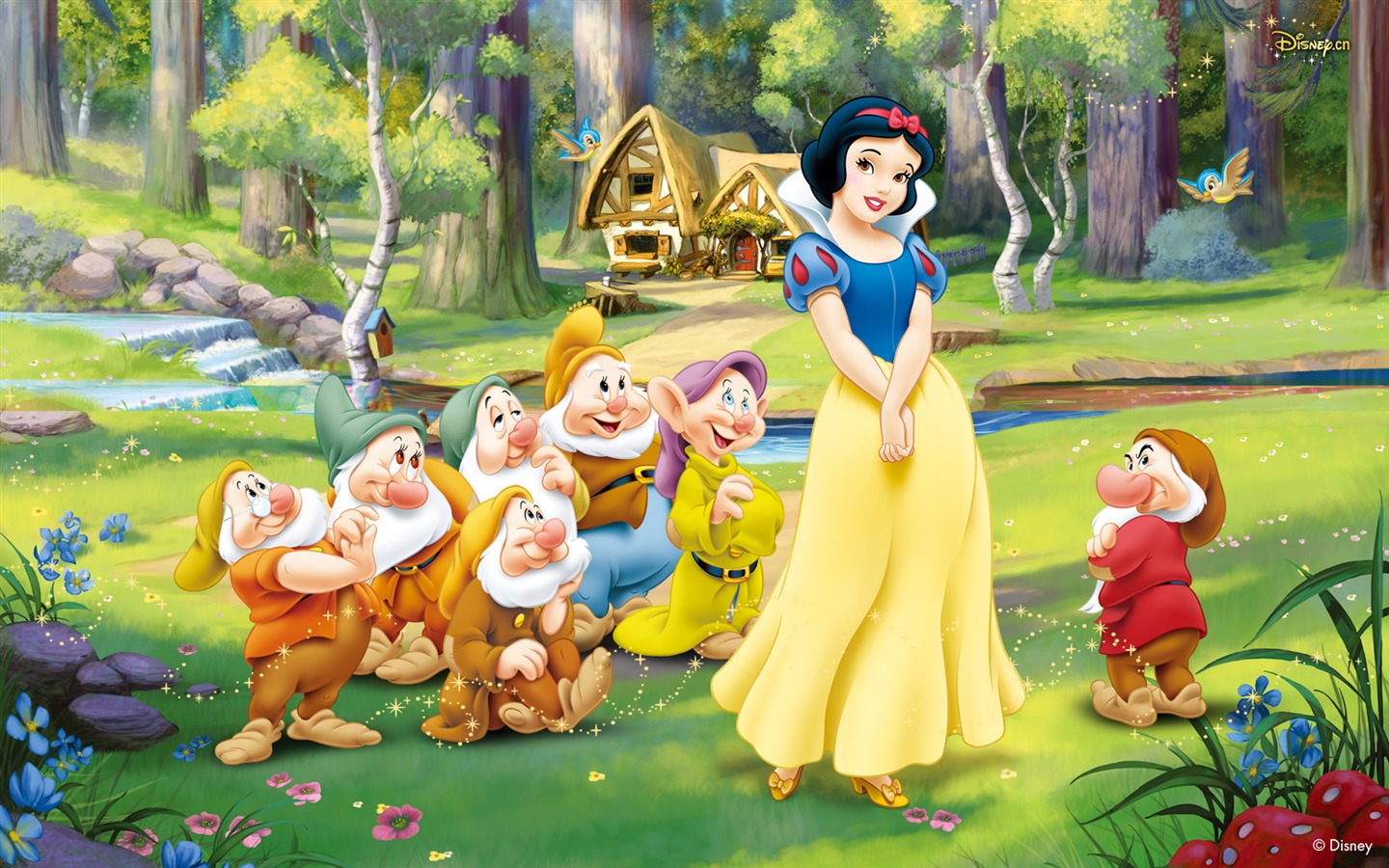 Princesa Disney de dibujos animados fondos de escritorio (4) #1 - 1440x900