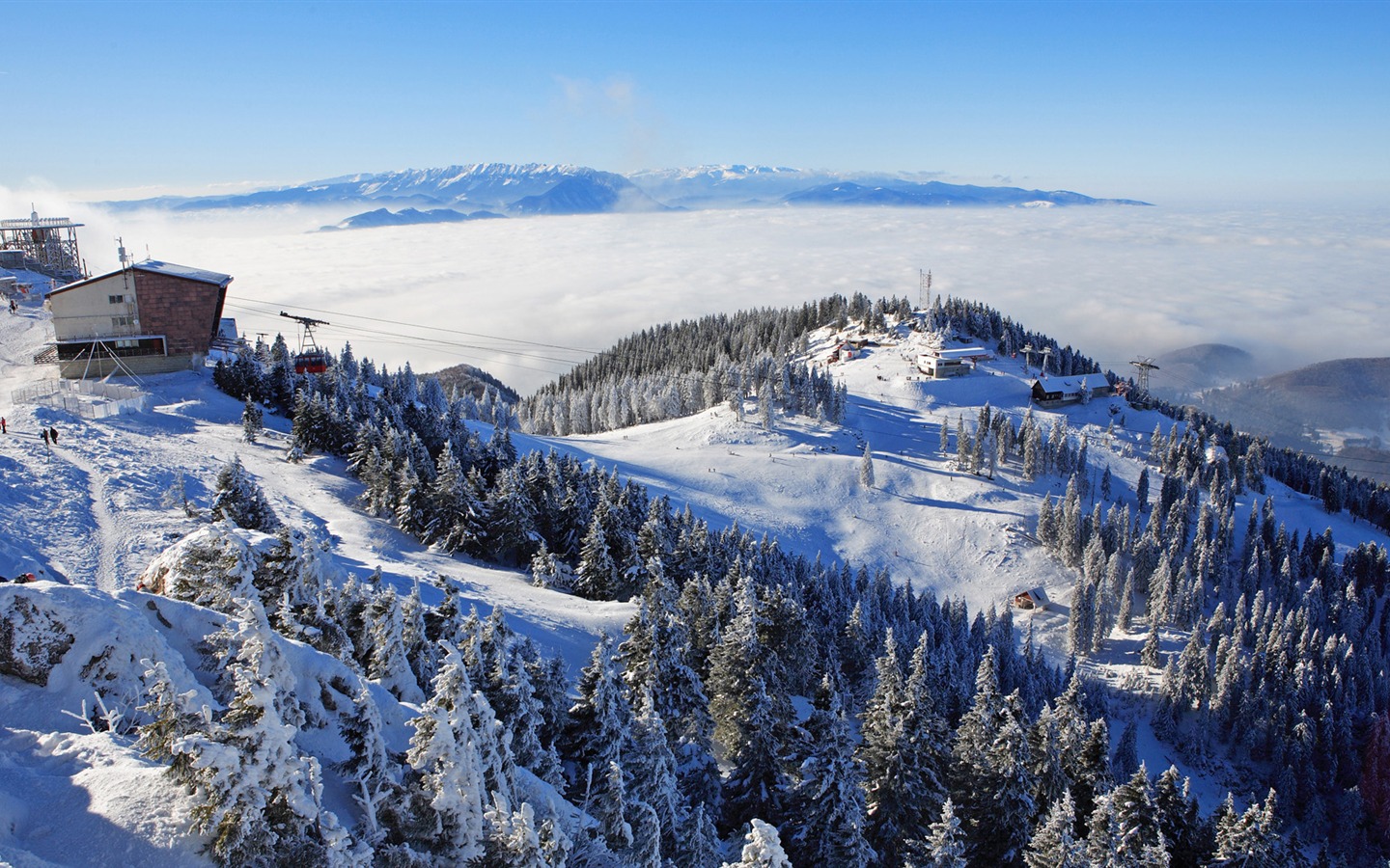 Fond d'écran panoramique de neige (3) #16 - 1440x900