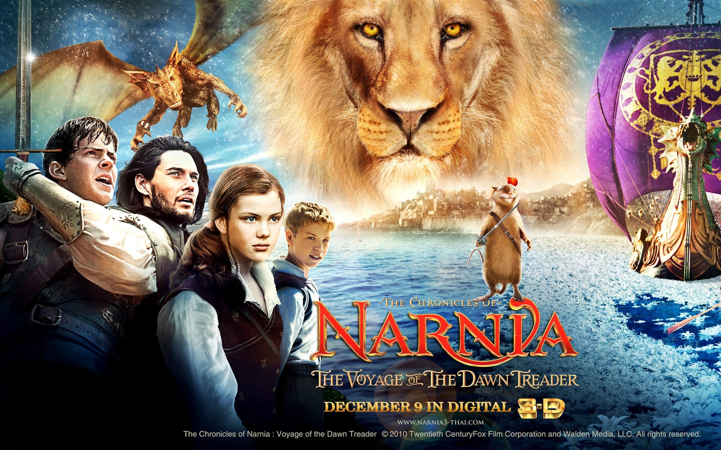 Las Crónicas de Narnia: La Travesía del Viajero del Alba fondos de pantalla #14 - 1440x900