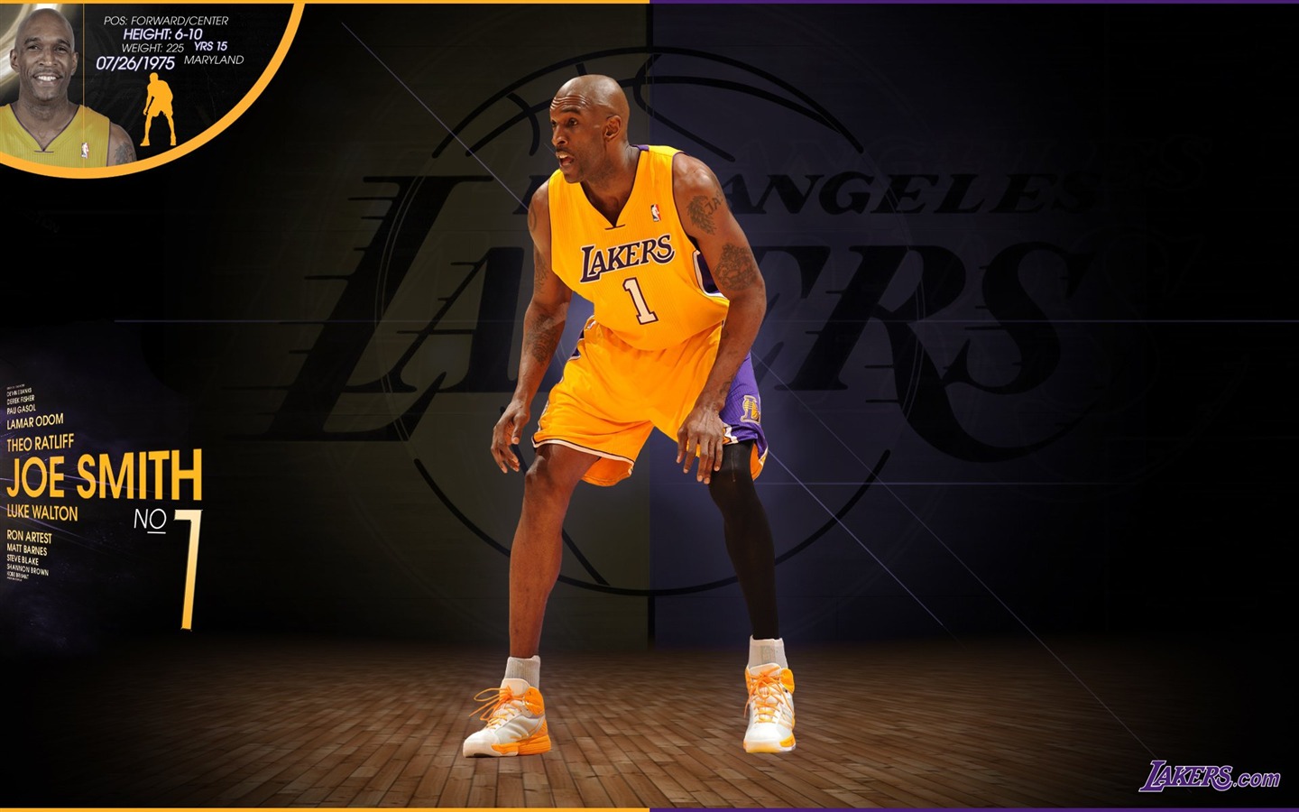 NBA 2010-11赛季 洛杉矶湖人队 壁纸5 - 1440x900