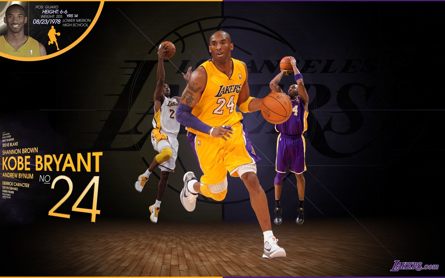 NBA 2010-11赛季 洛杉矶湖人队 壁纸6 - 1440x900