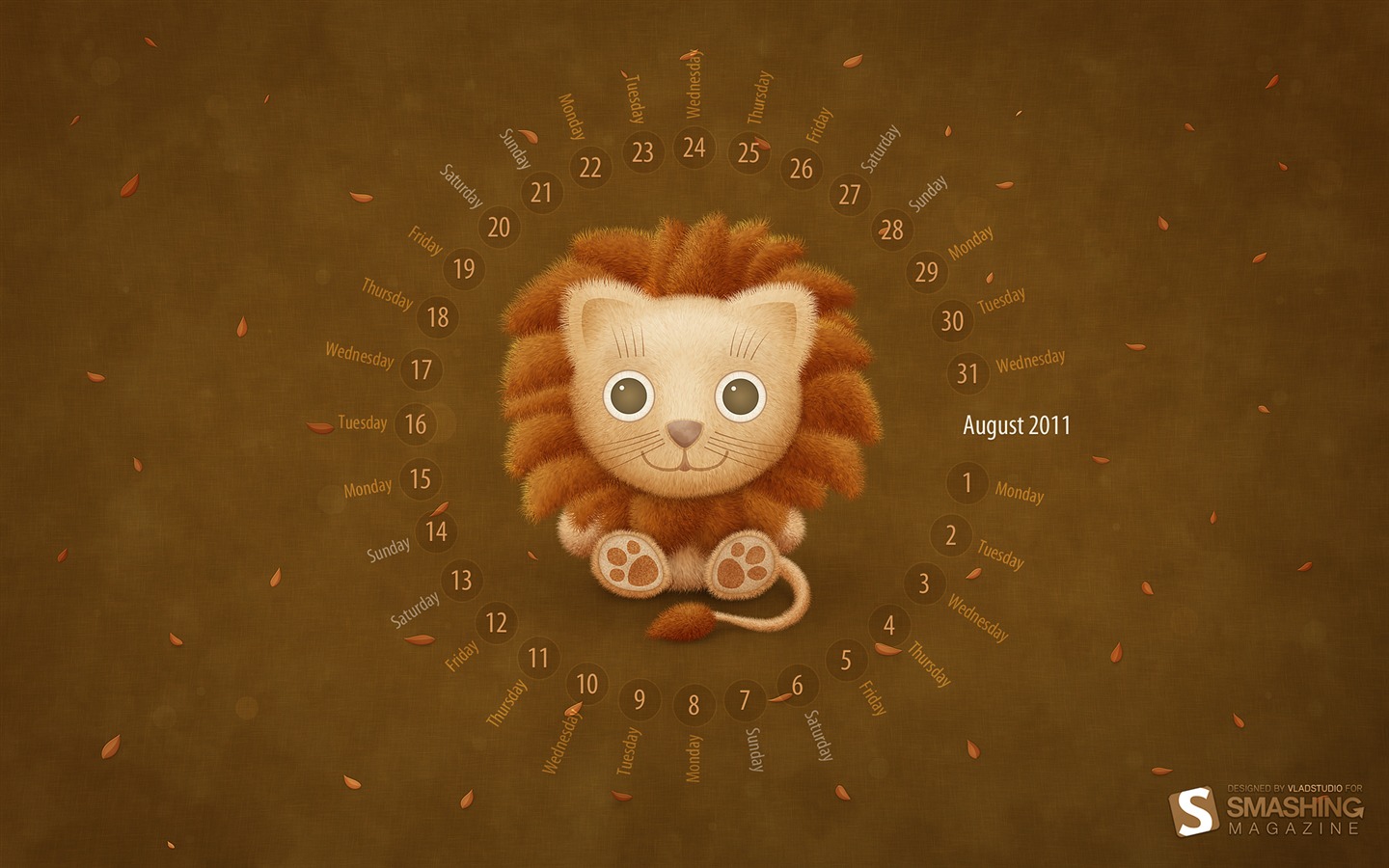 August 2011 calendar wallpaper (2) #3 - 1440x900