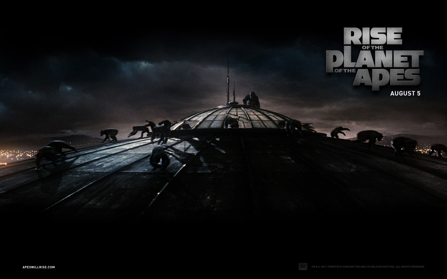 Rise of Planet of the Apes tapet #6 - 1440x900
