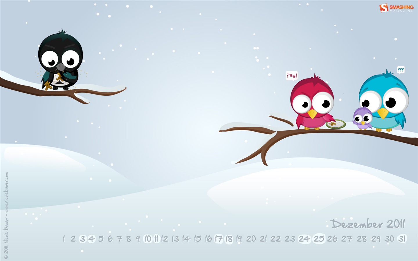 December 2011 Calendar wallpaper (1) #5 - 1440x900