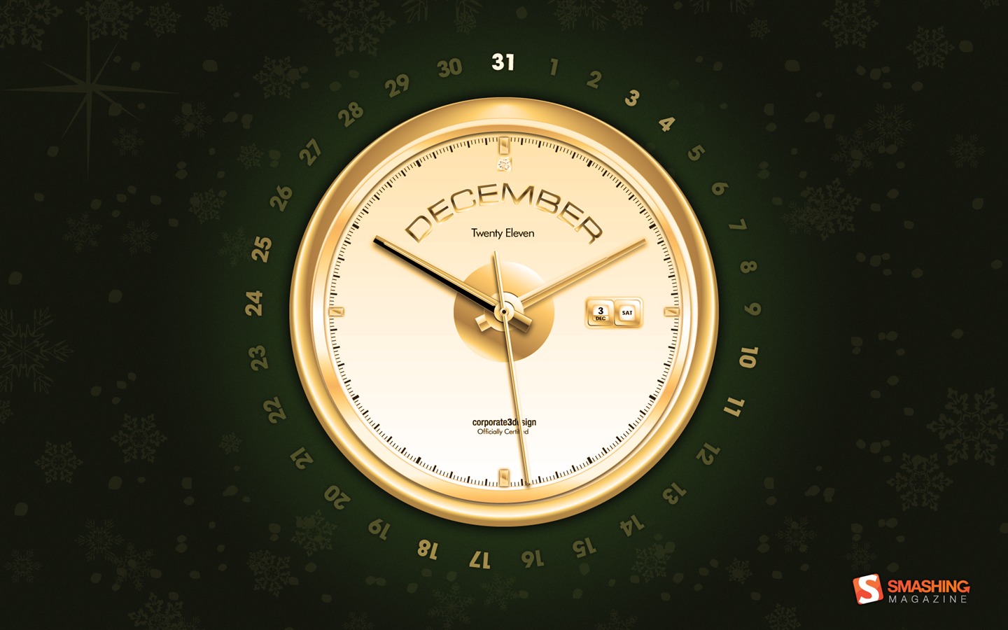 Декабрь 2011 Календарь обои (2) #12 - 1440x900