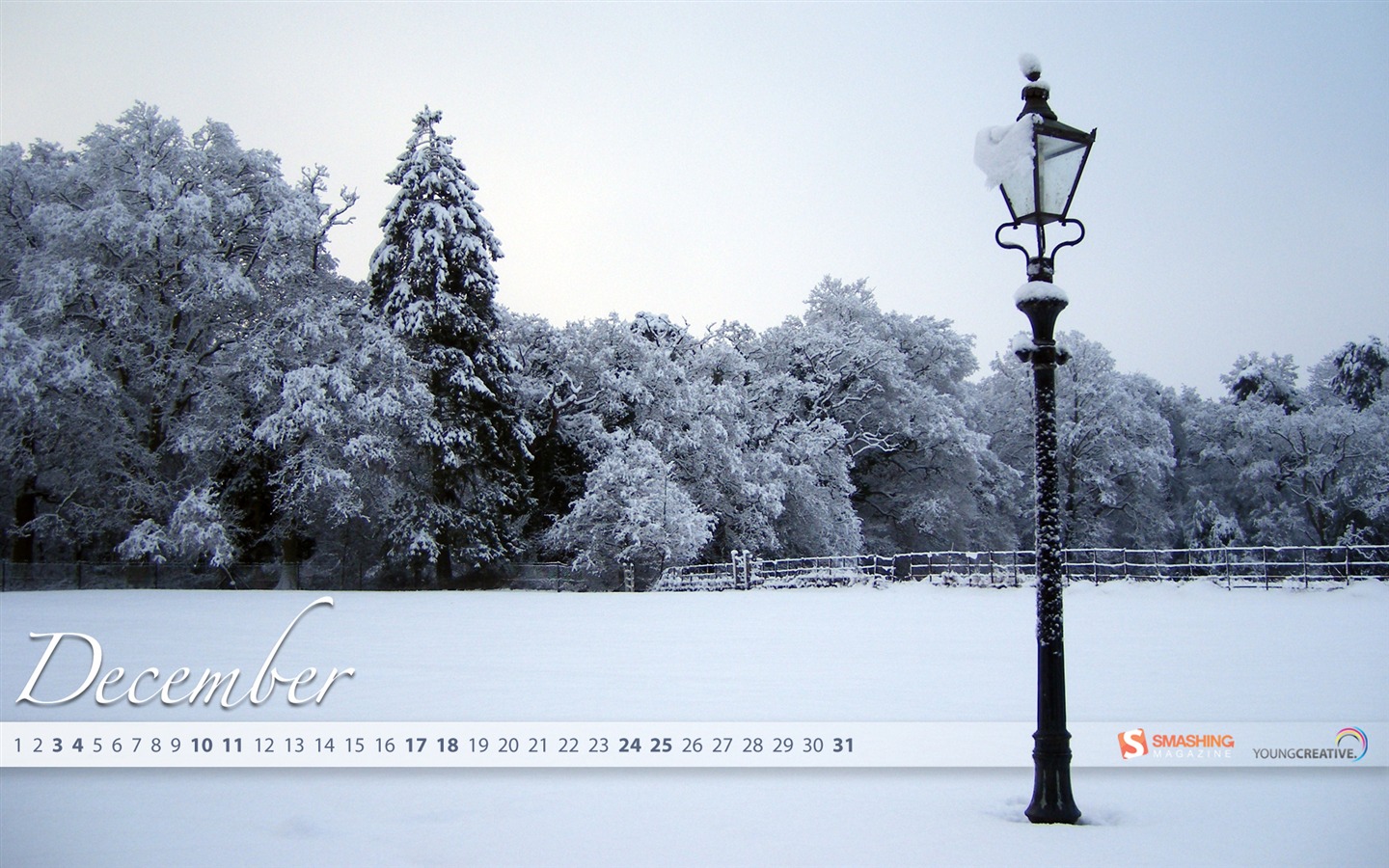 Декабрь 2011 Календарь обои (2) #15 - 1440x900