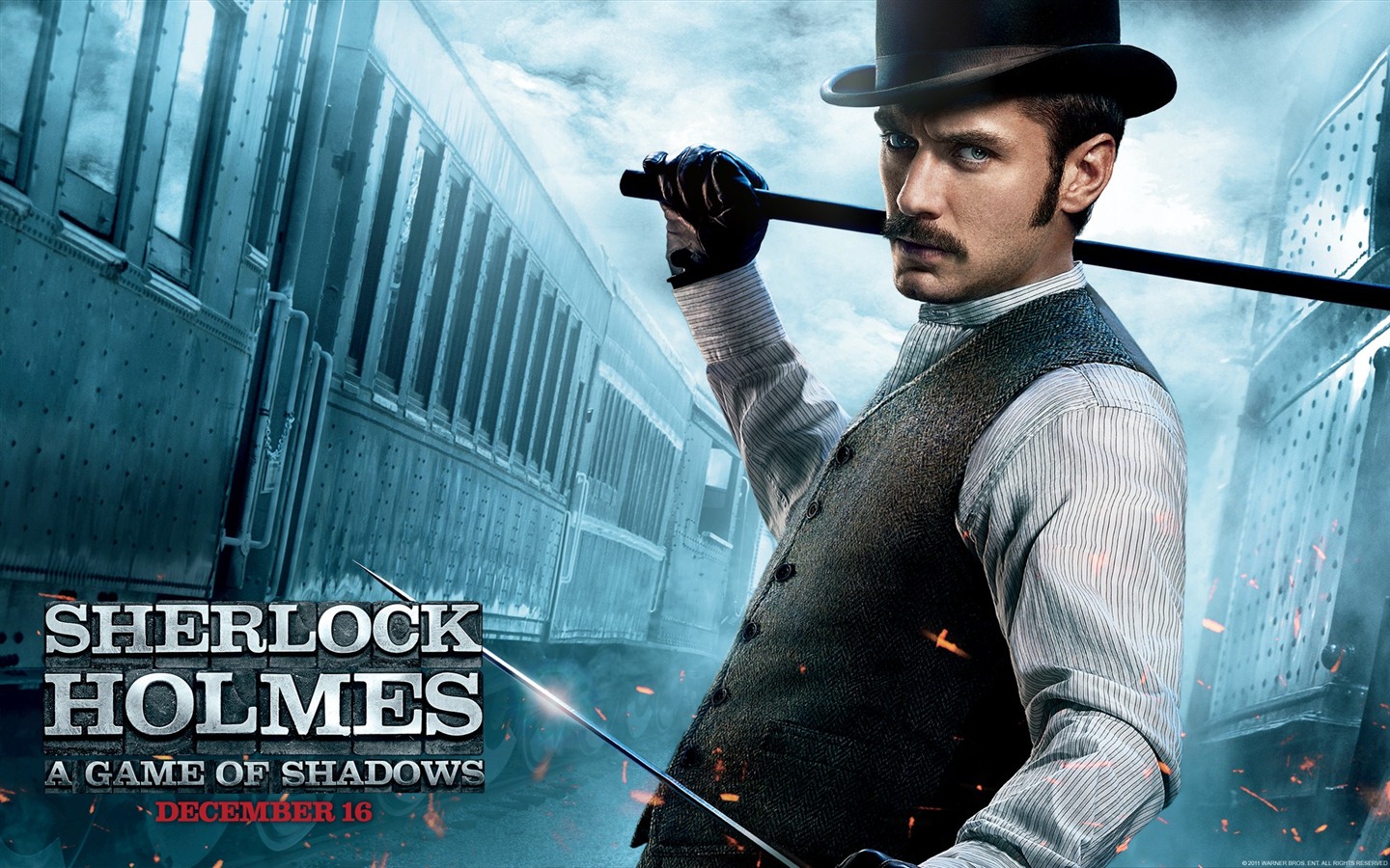 Sherlock Holmes: A Game of Shadows 大侦探福尔摩斯2：诡影游戏3 - 1440x900