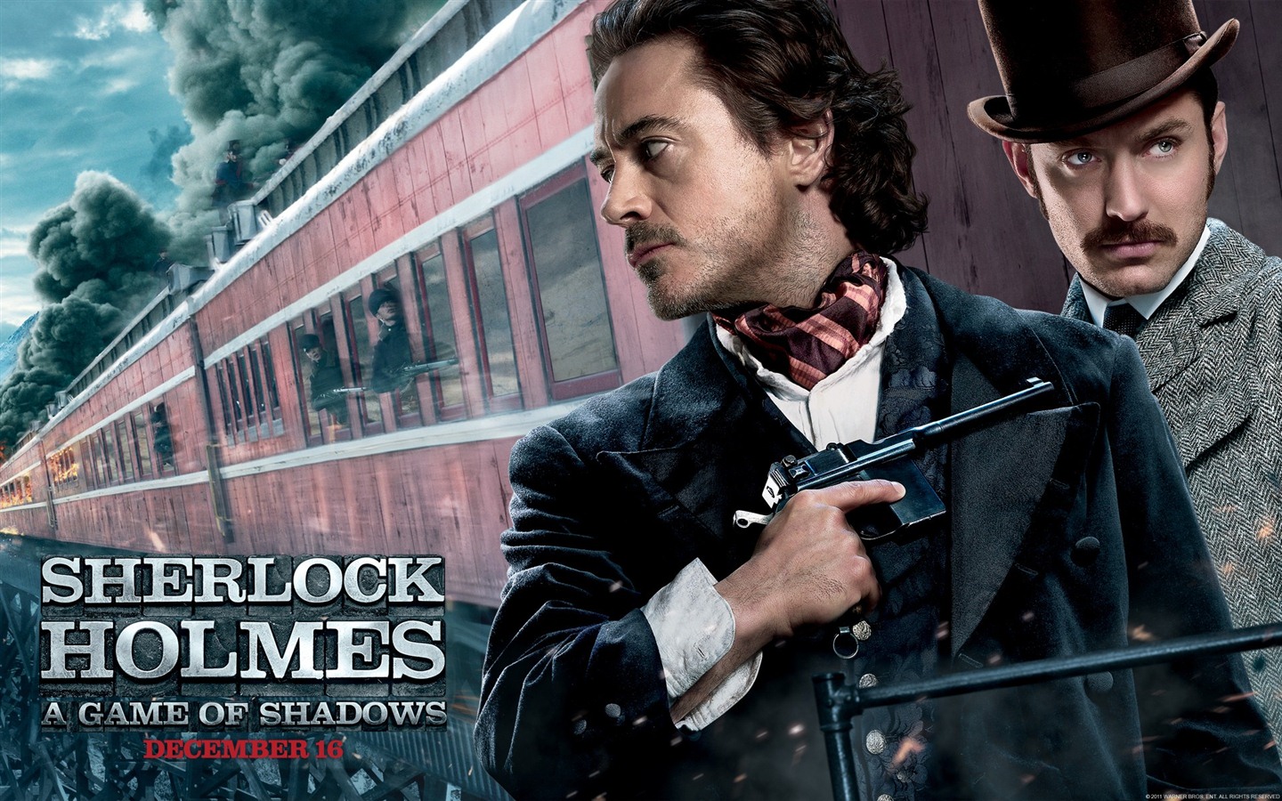 Sherlock Holmes: un jeu de fonds d'écran HD Ombres #10 - 1440x900