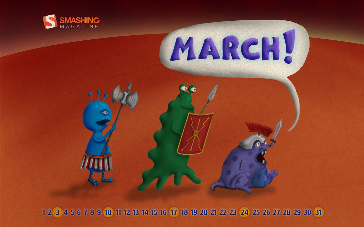 Март 2012 Календарь обои #13 - 1440x900