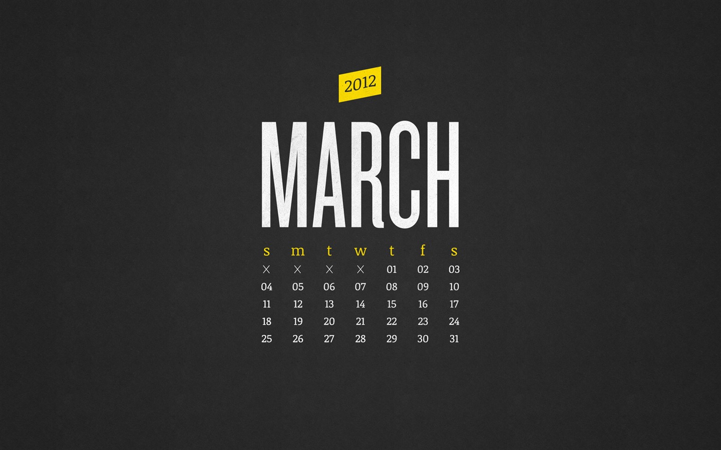 March 2012 Calendar Wallpaper #21 - 1440x900