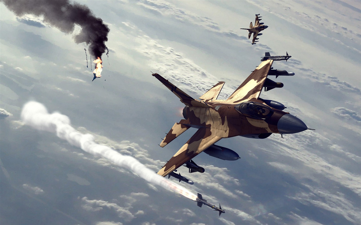 Military fighter HD widescreen wallpapers #4 - 1440x900
