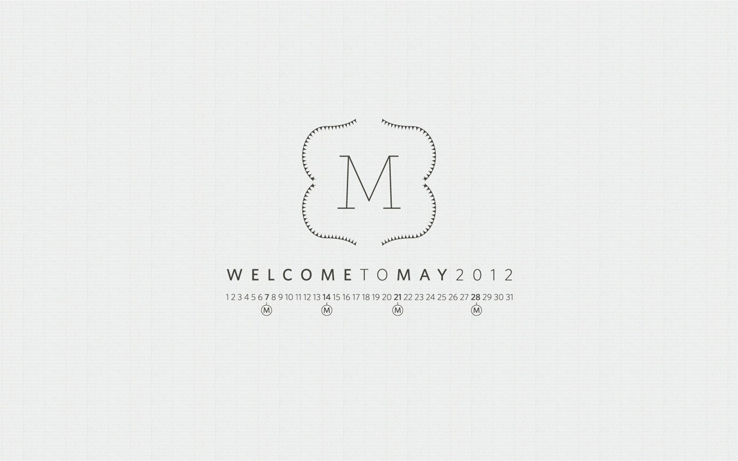 Май 2012 Календарь обои (2) #18 - 1440x900