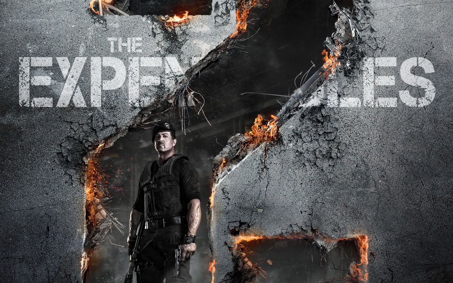 2012 Les 2 fonds d'écran HD Expendables #2 - 1440x900