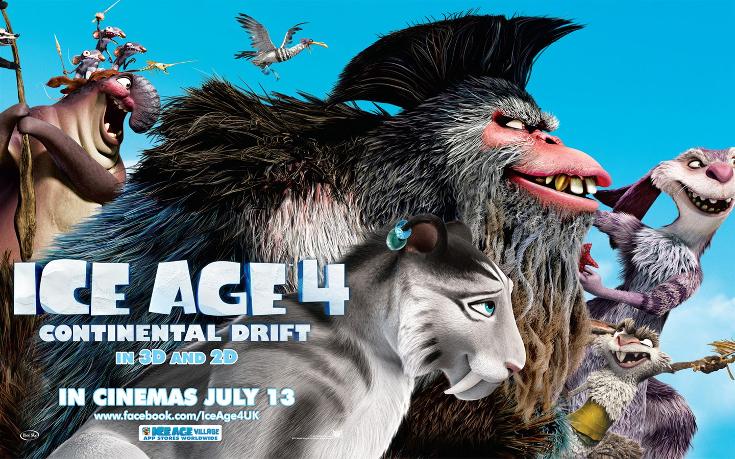 Ice Age 4: Continental Drift 冰川時代4：大陸漂移高清壁紙 #7 - 1440x900