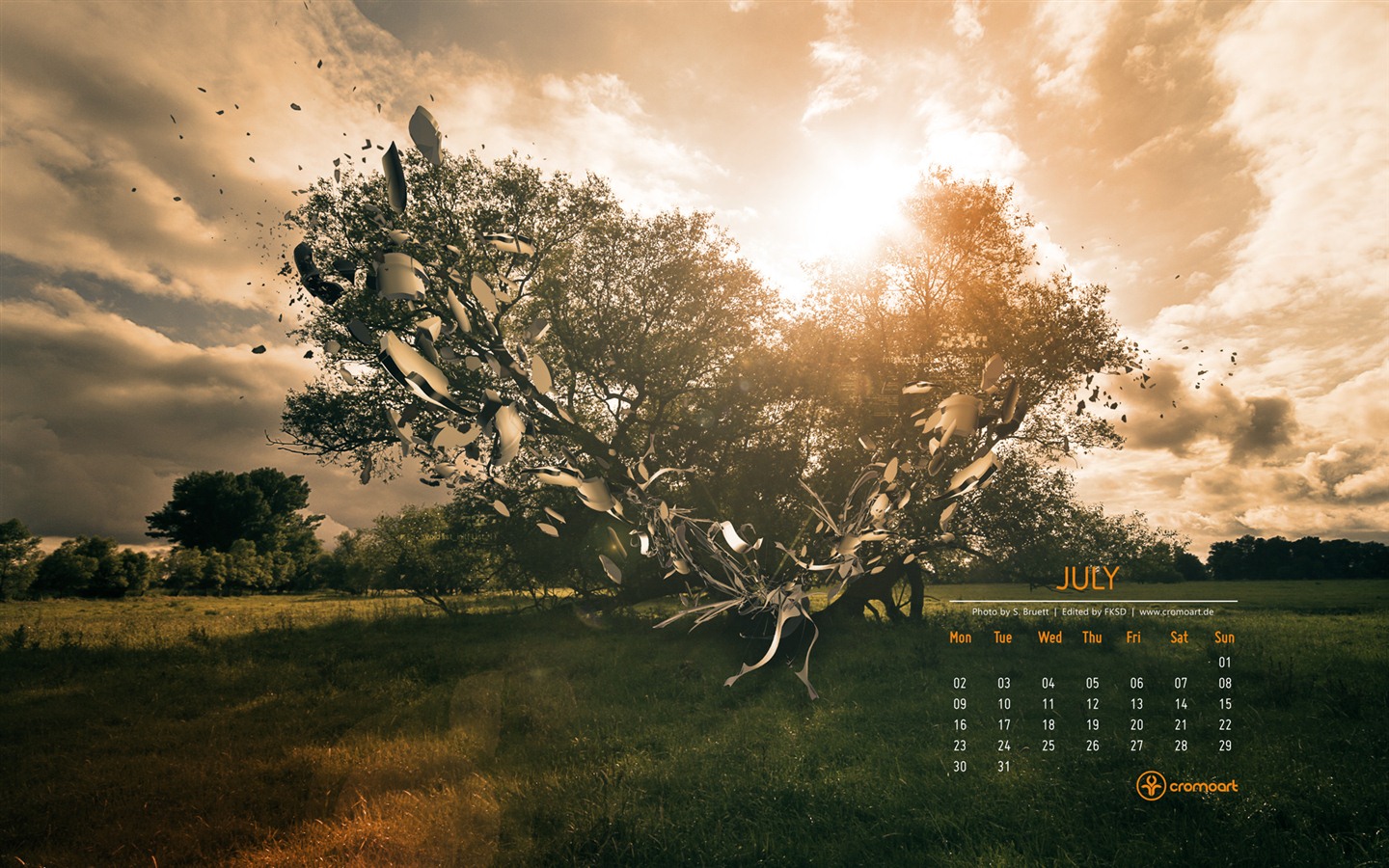 Juli 2012 Kalender Wallpapers (2) #19 - 1440x900