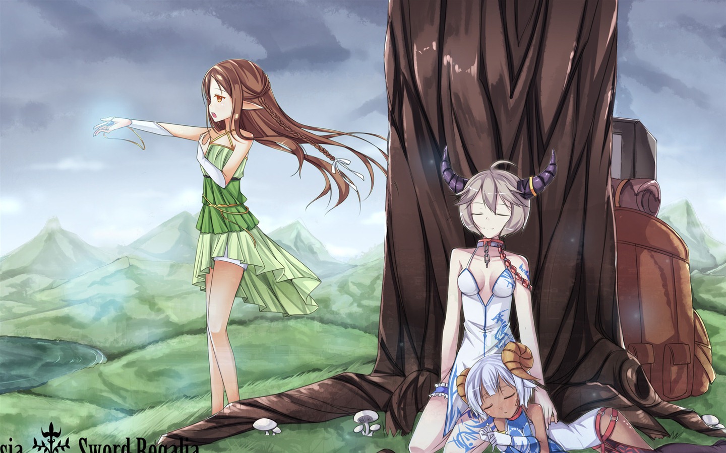 Beautiful anime girls HD Wallpapers (2) #1 - 1440x900