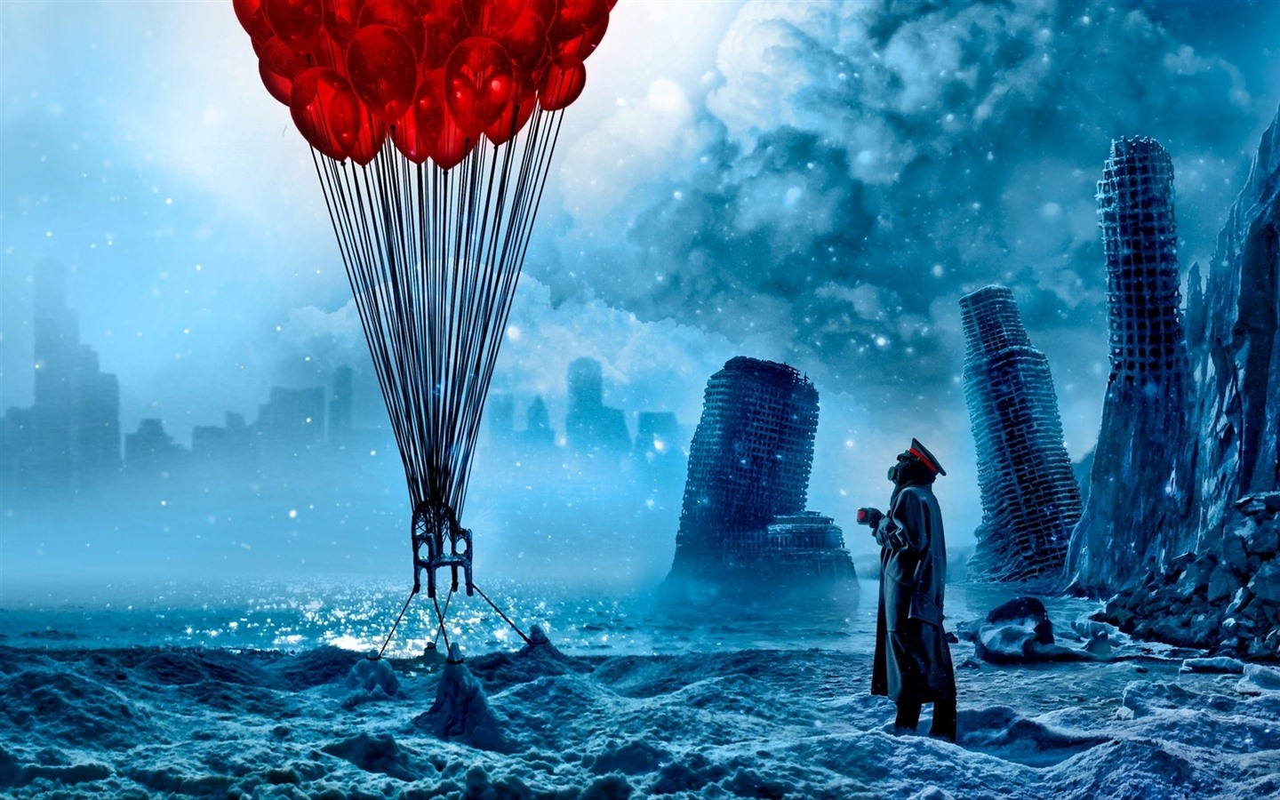 Романтично апокалиптические картины креативные обои (1) #1 - 1440x900