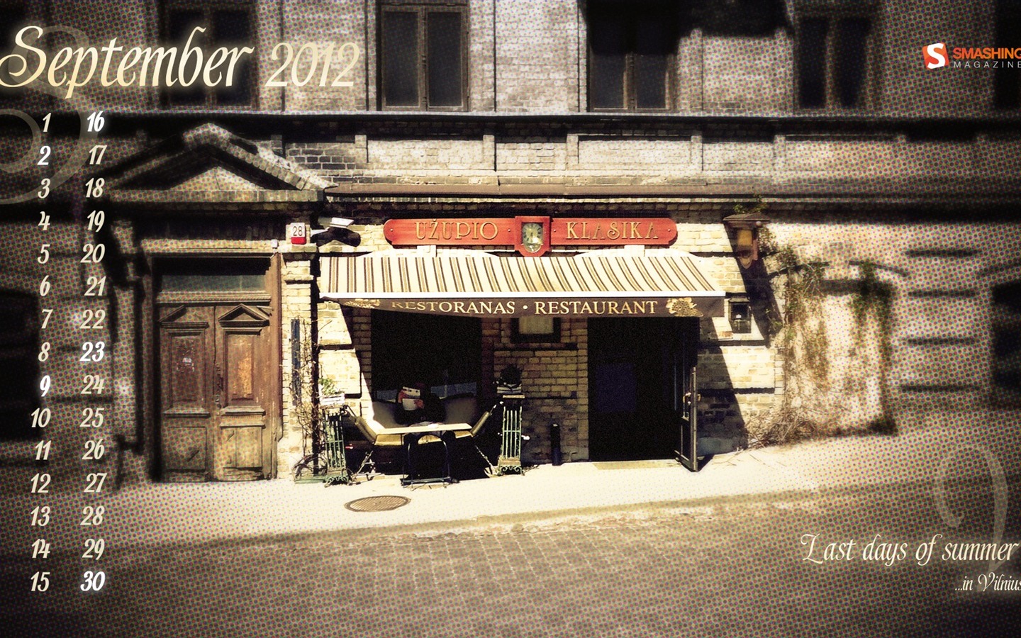 2012년 9월 캘린더 벽지 (2) #7 - 1440x900
