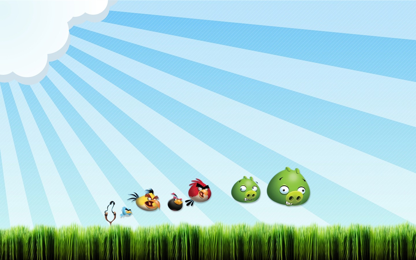 Angry Birds fonds d'écran de jeux #4 - 1440x900