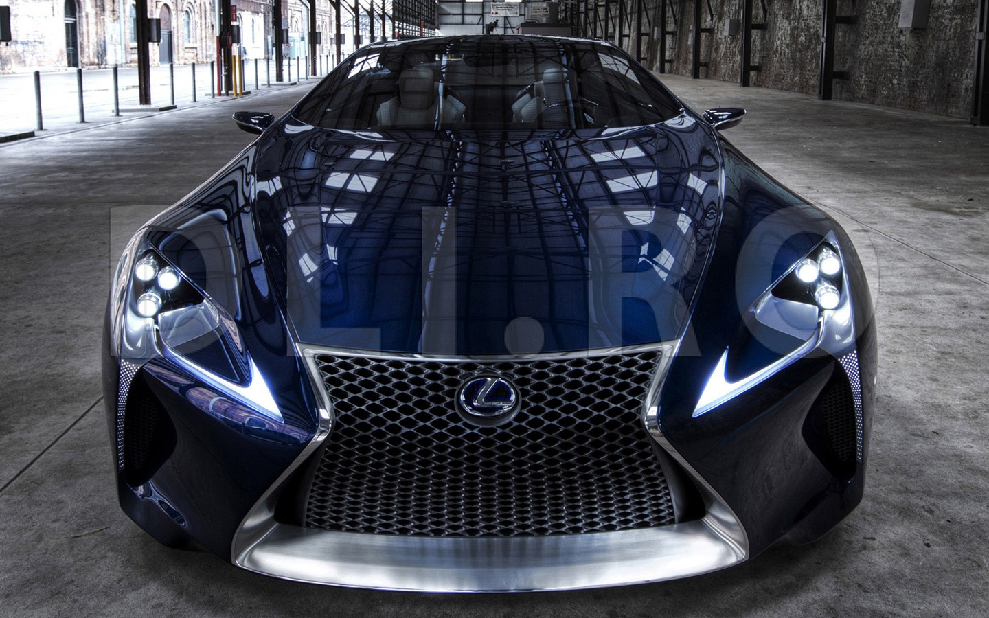 2012 Lexus LF-LC синий концепцию HD обои #15 - 1440x900